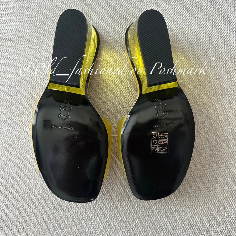 TORY BURCH Leather + PVC Mules